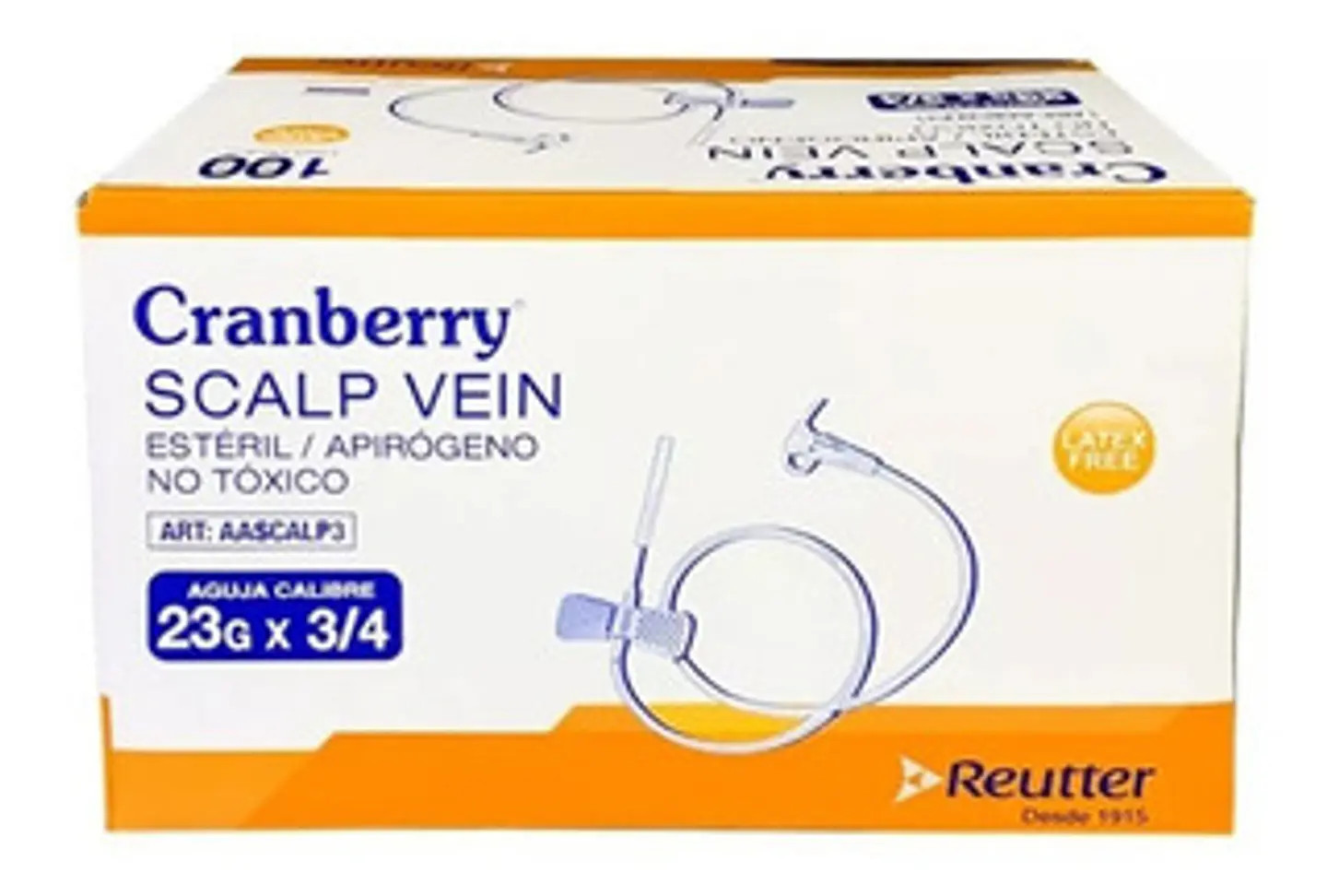 MARIPOSA/ SCALP VEIN CAJA 100 UNIDADES 1