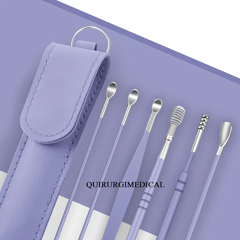 SET CURETAS DE OIDO COLORS 7
