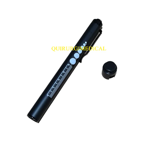 LINTERNA DE REFLEJO PUPILAR NEGRA CON CARGA VIA USB