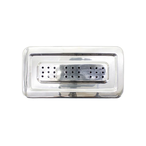 Caja de acero inoxidable perforada de 20x10x4cm