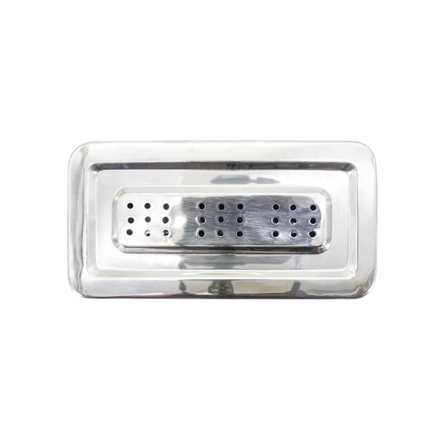 Caja de acero inoxidable perforada de 20x10x4cm 1