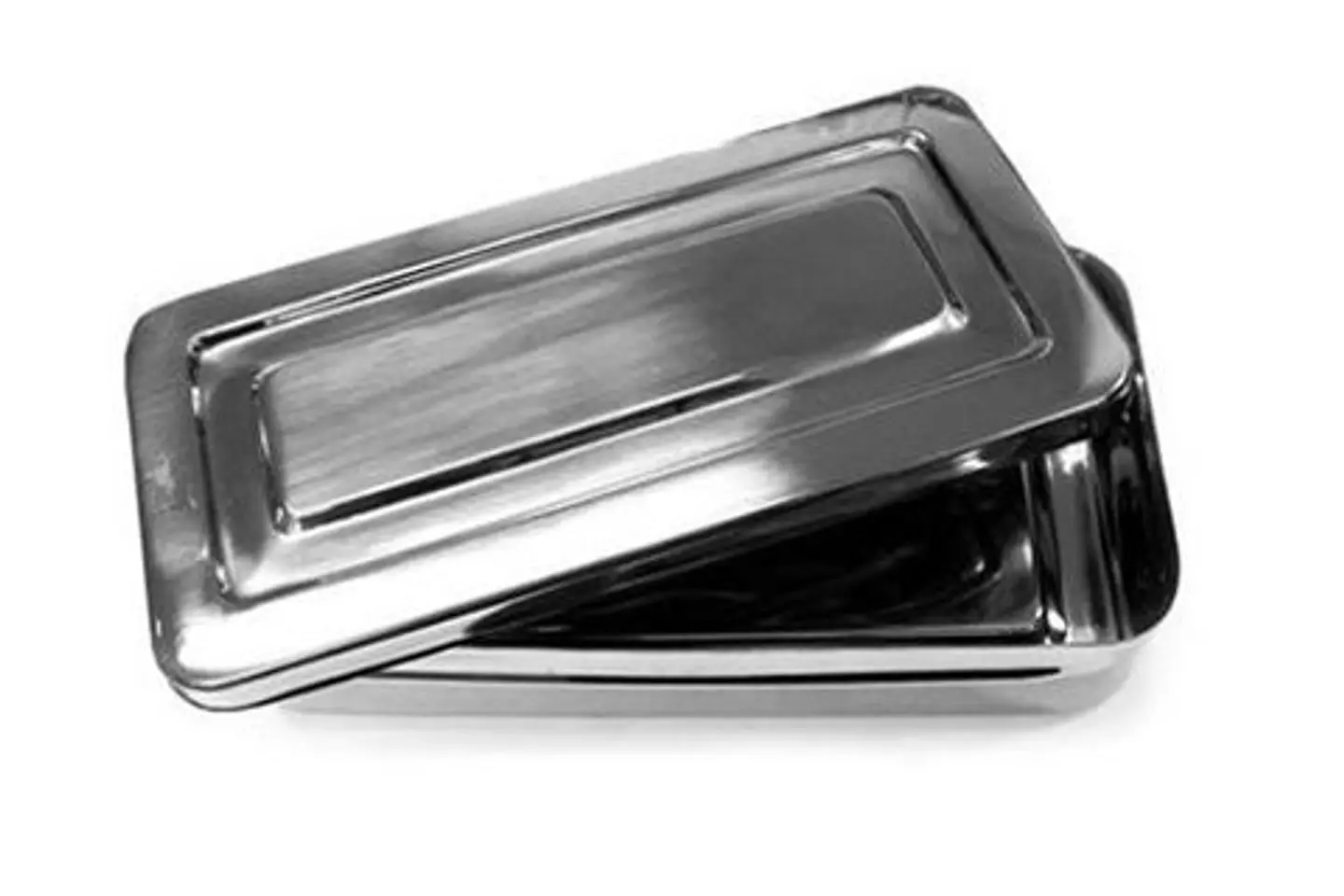 Ca﻿ja acero inoxidable 20x10x5cm Importada 2