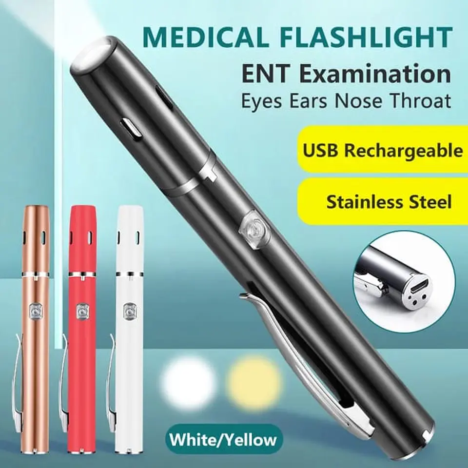 Linterna tipo boligrafo médico Recargable Usb 4