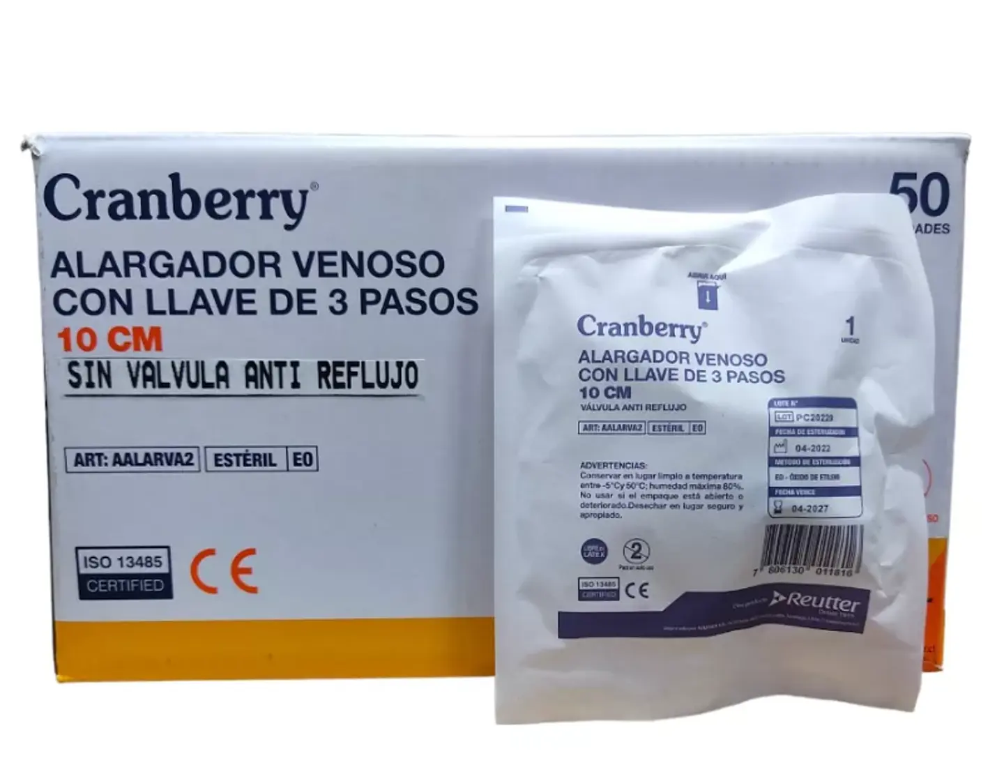 Caja Alargador venoso con llave de 3 pasos 2