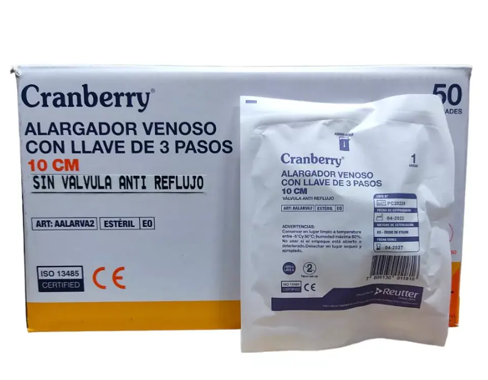 Caja Alargador venoso con llave de 3 pasos 2