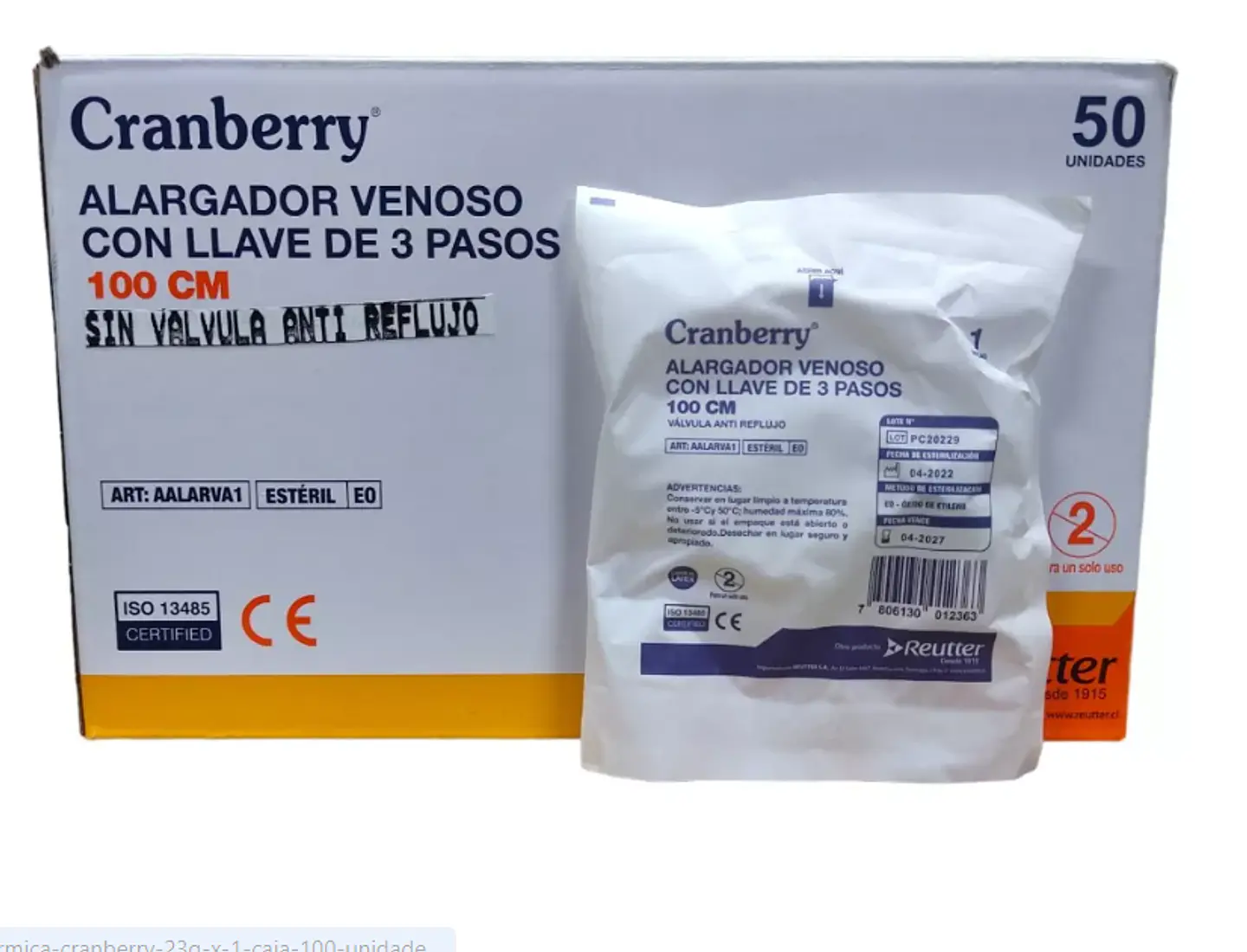 Caja Alargador venoso con llave de 3 pasos 1