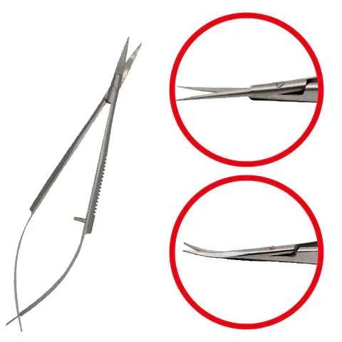 TIJERA CASTROVIEJO RECTA O CURVA DE 14,5CM