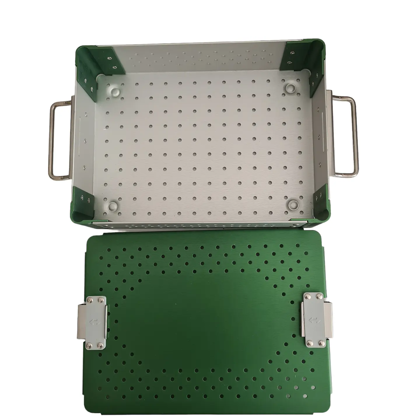 CAJA PERFORADA VERDE 2