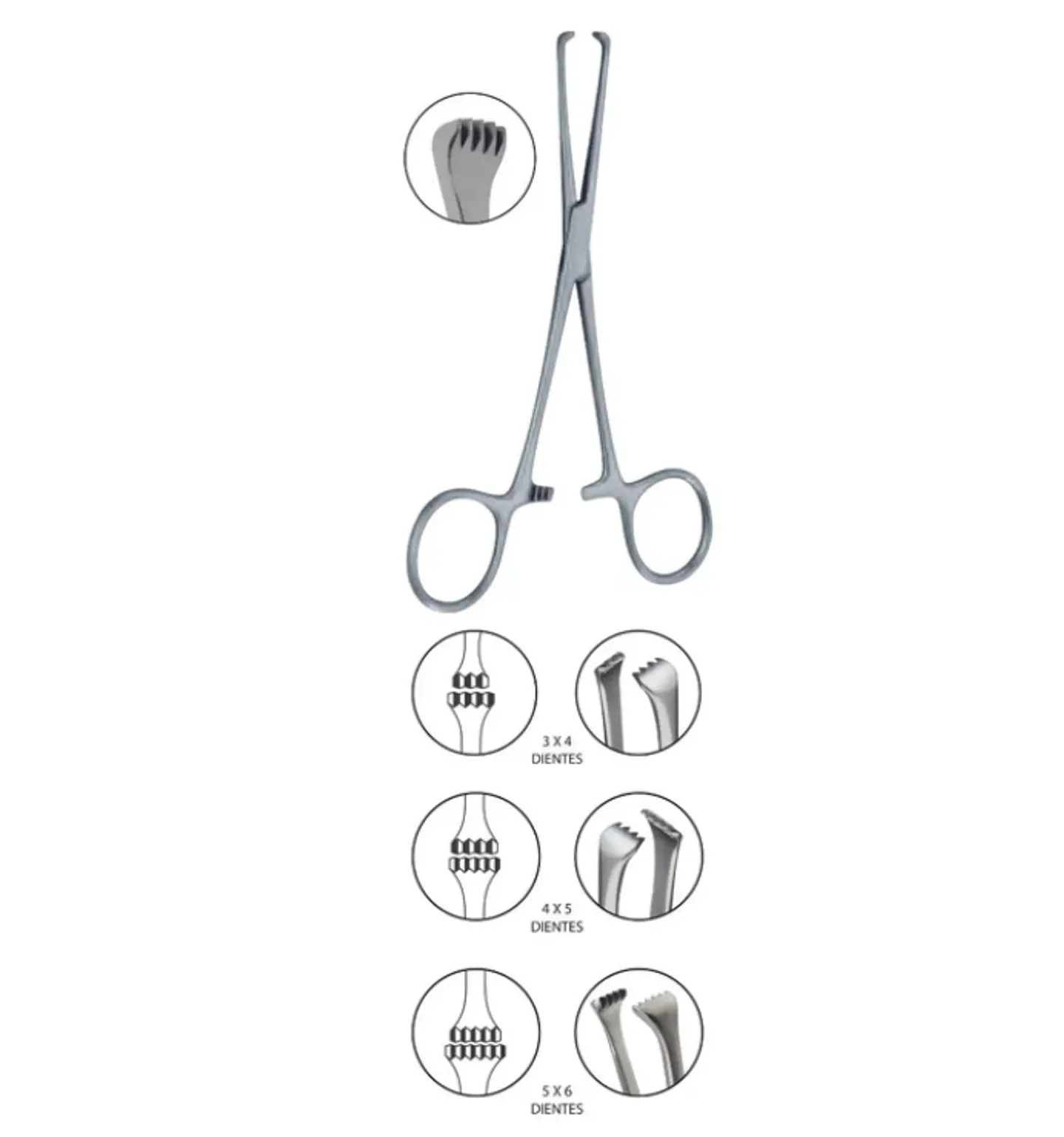 PINZA ALLIS DE 16CM PK 2