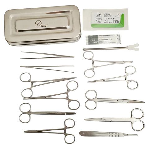 Set de cirugia menor de 15 piezas.