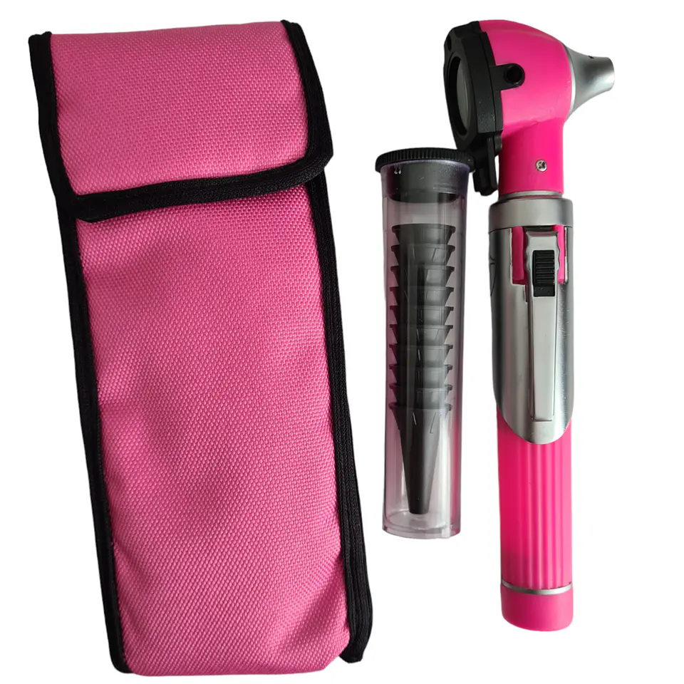 OTOSCOPIO LED DE F.O COLOR ROSADO 1