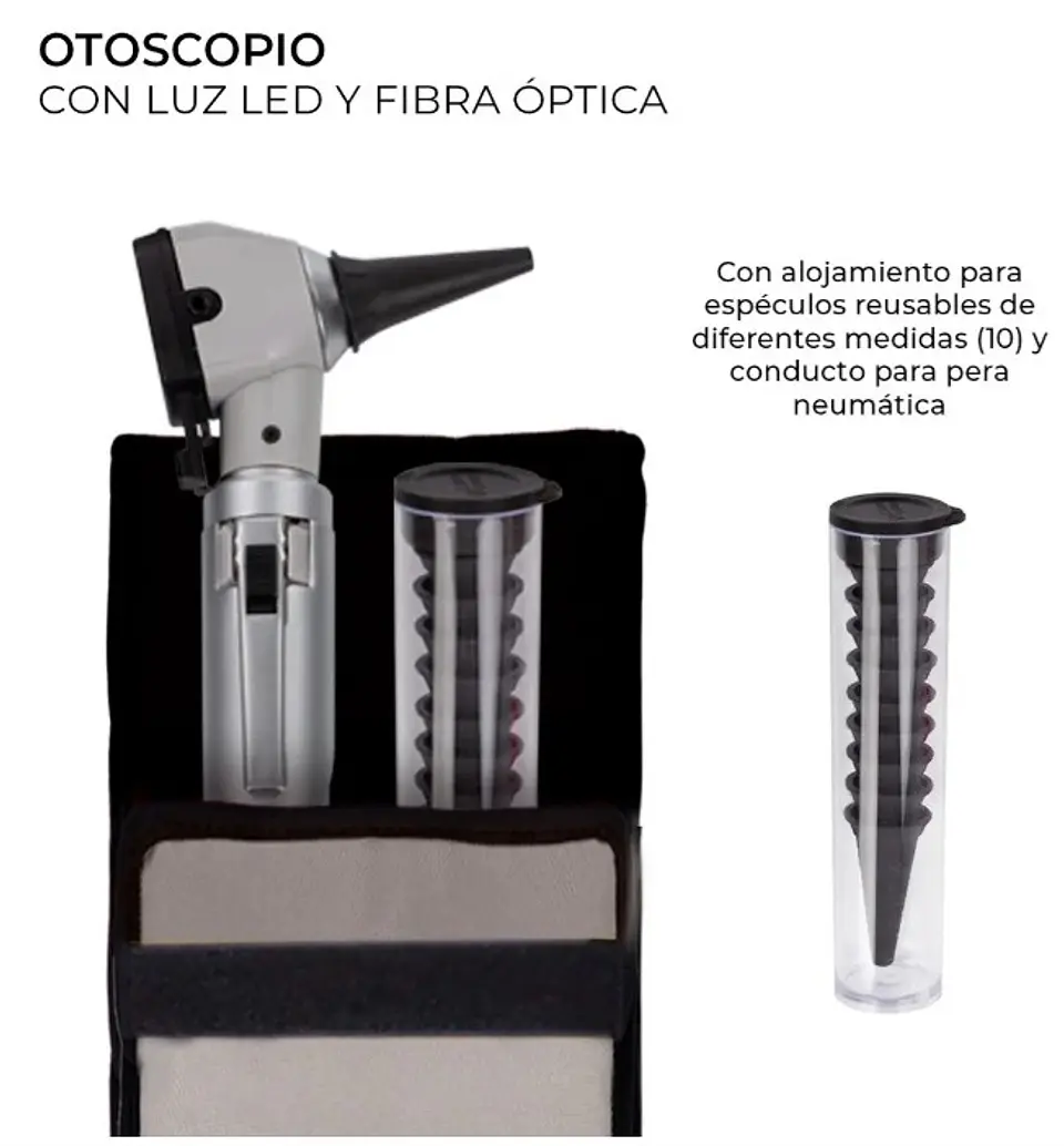 OTOSCOPIO F.O LED COLOR GRIS 5