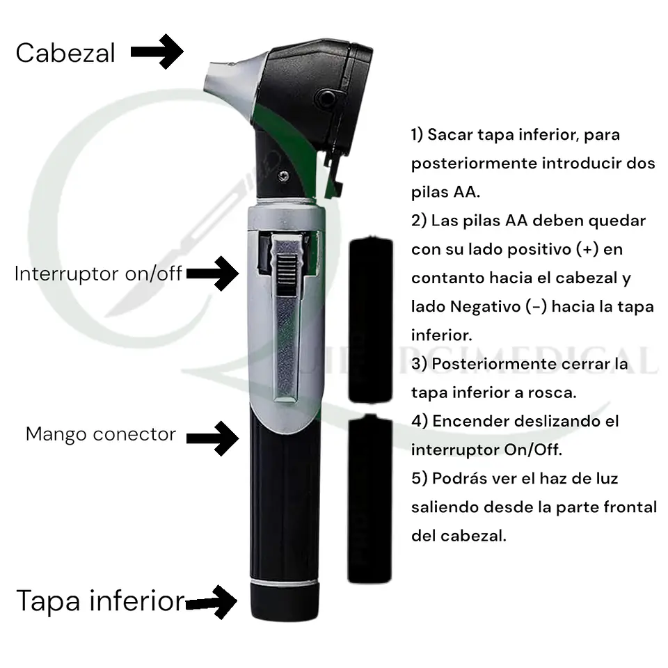 OTOSCOPIO LED DE F.O COLOR VERDE 4
