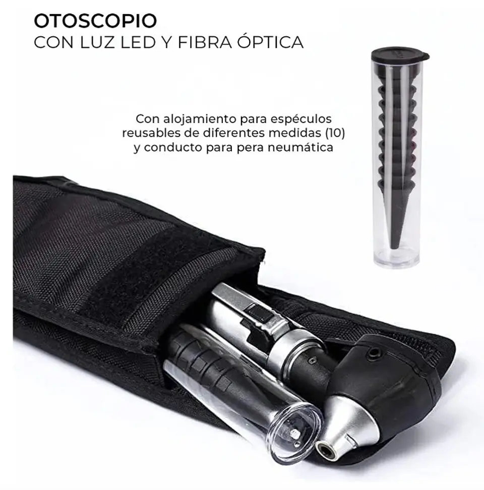 OTOSCOPIO LED DE F.O COLOR ROSADO 6