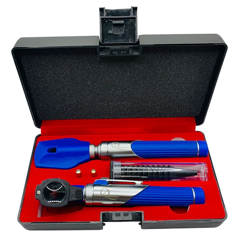 OTOSCOPIO OFTALMOSCOPIO F.O AZUL