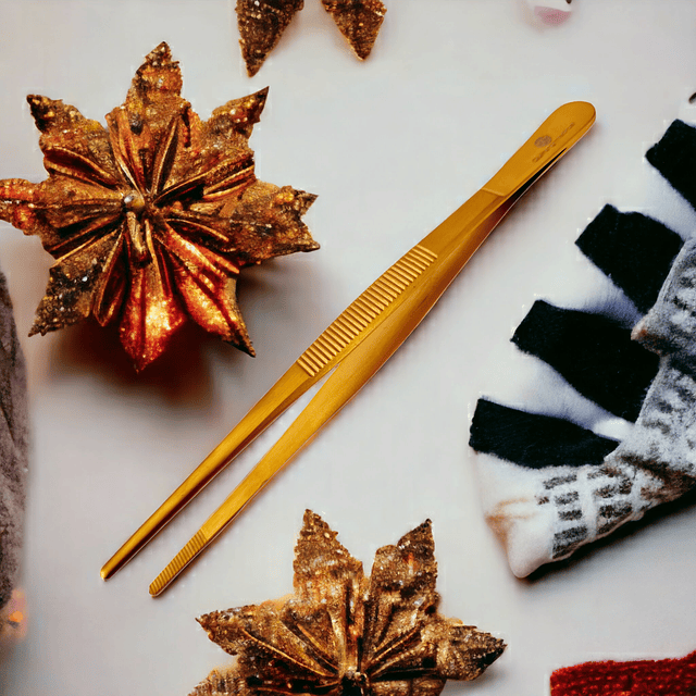 PINZA THUMB ANATOMICA DE 14CM COLORS GOLD