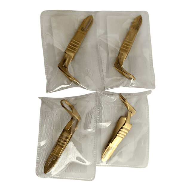 PACK 4 PINZAS JONES 5,5CM COLORS GOLD