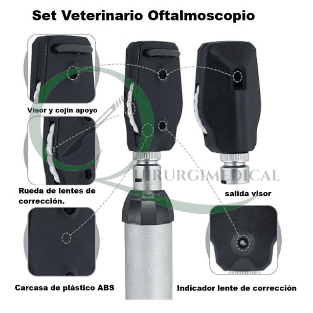 Otoscopio-Oftalmoscopio-Naso-laríngeo humano