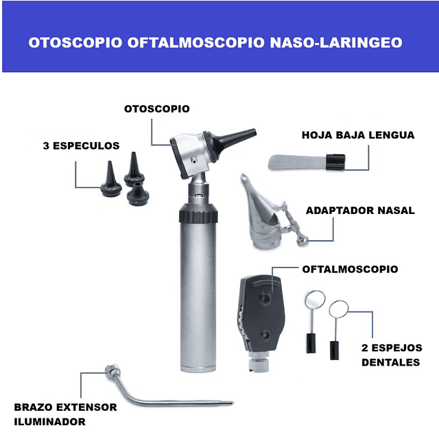 Otoscopio-Oftalmoscopio-Naso-laríngeo humano