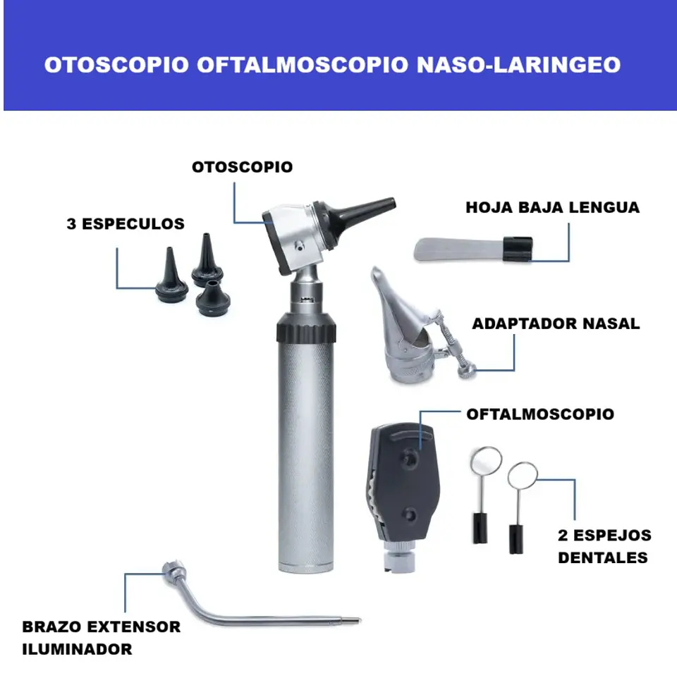 Otoscopio-Oftalmoscopio-Naso-laríngeo humano 1