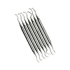 Set de 7 curetas dental Gracey.