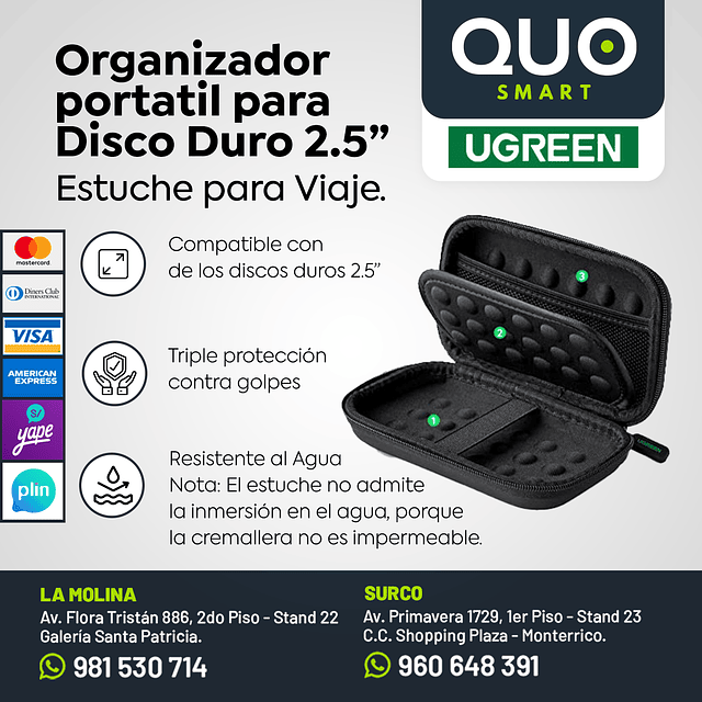 MULTIFUNCIONAL STORAGE BAG MARCA UGREEN