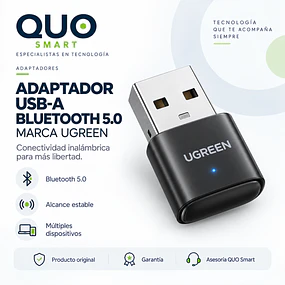 ADAPTADOR USB TIPO A -  BLUETOOTH 5.0 MARCA UGREEN