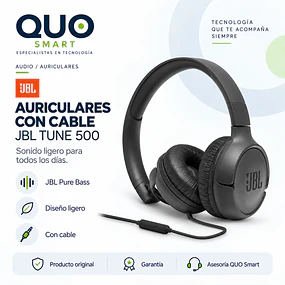 AURICULAR JBL TUNE500 PURE BASS