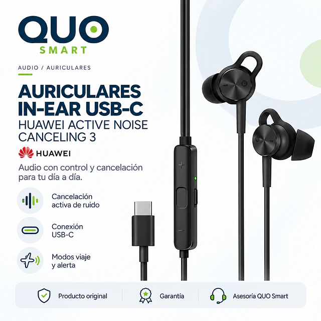 AURICULAR HUAWEI ACTIVE NOISE CANCELING 3