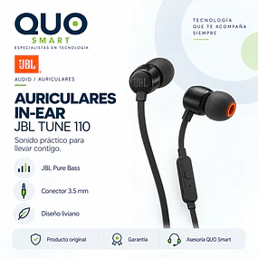 AURICULARES JBL TUNE 110 PURE BASS SOUND