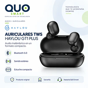 AURICULARES BLUETOOTH HAYLOU GT1 PLUS TACTIL