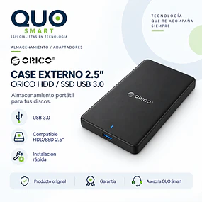 CASE ADAPTADOR DISCO DURO 2.5 PGDS  MARCA ORICO HDD ENCLOSURE USB 3.0