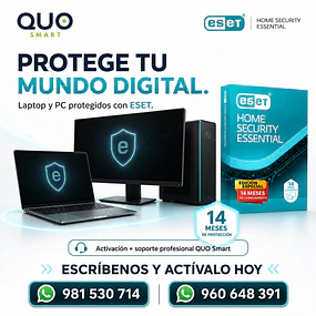 ANTIVIRUS ESET HOME SECURITY ESSENTIAL - LICENCIA DE 14 MESES