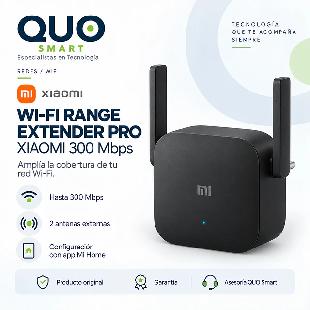 REPETIDOR XIAOMI WI-FI PRO 300 MBPS 