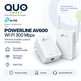 KIT EXTENSOR TP-LINK POWERLINE AV600, 300 MBPS