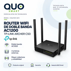 ROUTER ETHERNET WIRELESS TP-LINK AC1200 DUAL BAND - ARCHER C50