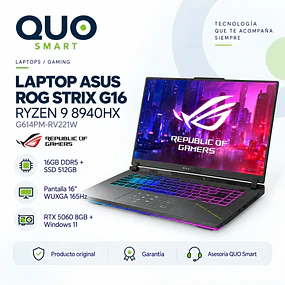 LAPTOP GAMER ASUS ROG STRIX G16 G614PM-RV221W