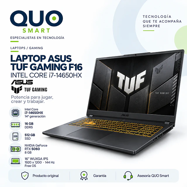 LAPTOP ASUS TUF GAMING F16 – FX608JMI-TU350