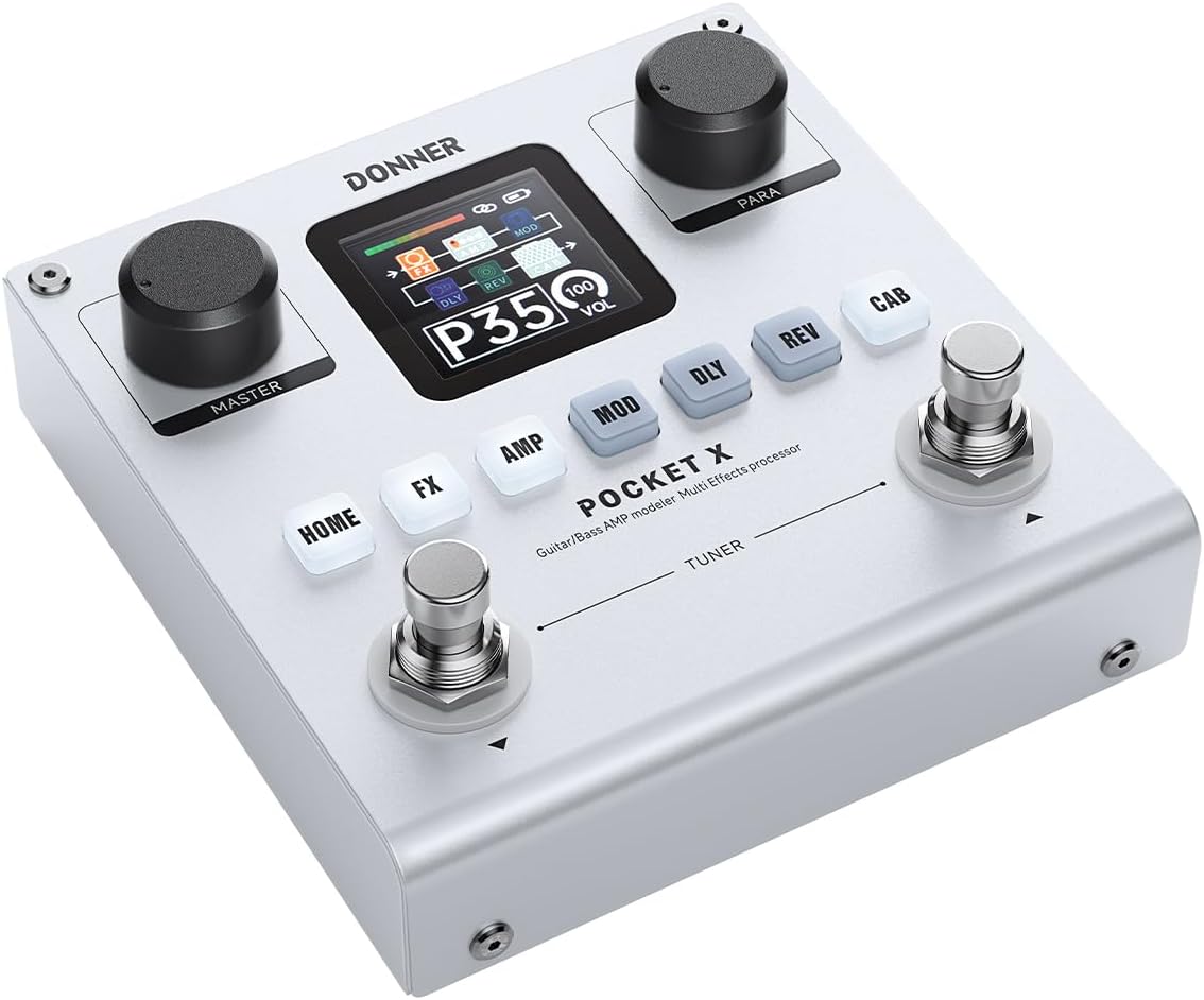 Donner Pocket-X - Pedal de guitarra multiefectos para guitar