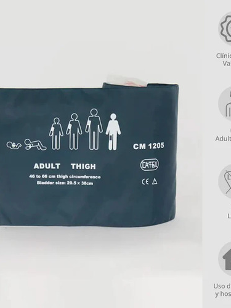 Brazalete/ Manguito Xxl Toma Presión Digital Obeso 46 -66 Cm 6