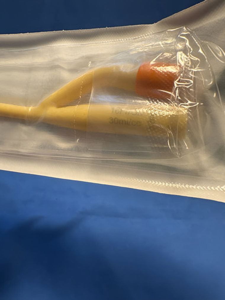 Sonda Foley Con Balón 16 Fr 2 Vías 100% Siliconada Caja X 10 7