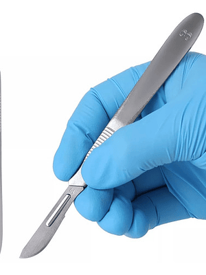 Mango Bisturí Hergom Eco 2-4 Acero Inoxidable 14cm Unidad