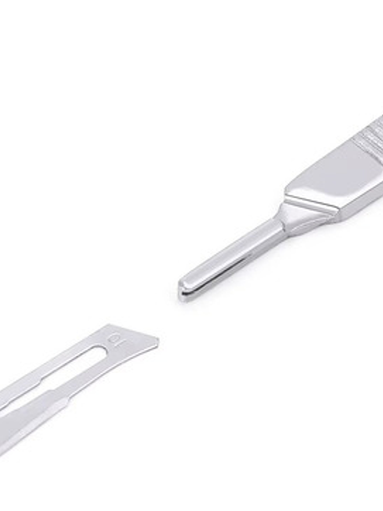 Mango Bisturí Hergom Eco 2-4 Acero Inoxidable 14cm Unidad 3