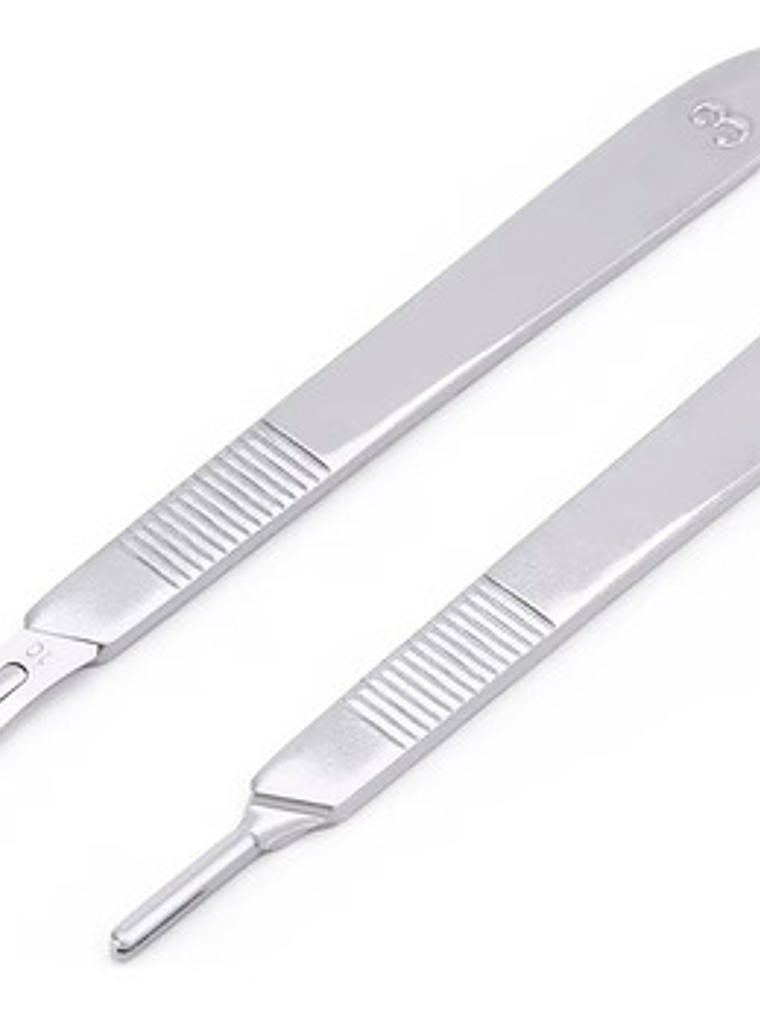 Mango Bisturí Hergom Eco 2-4 Acero Inoxidable 14cm Unidad 4