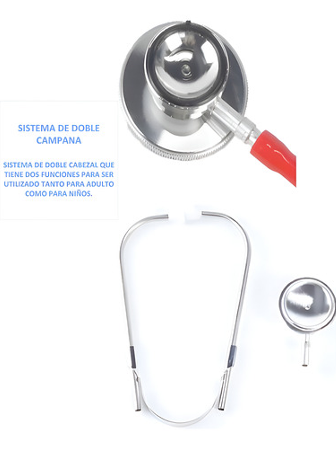 Fonendoscopio Doble Campana Negro Dual Head 2