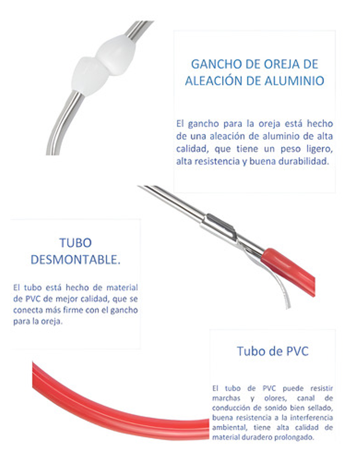 Fonendoscopio Doble Campana Negro Dual Head 3