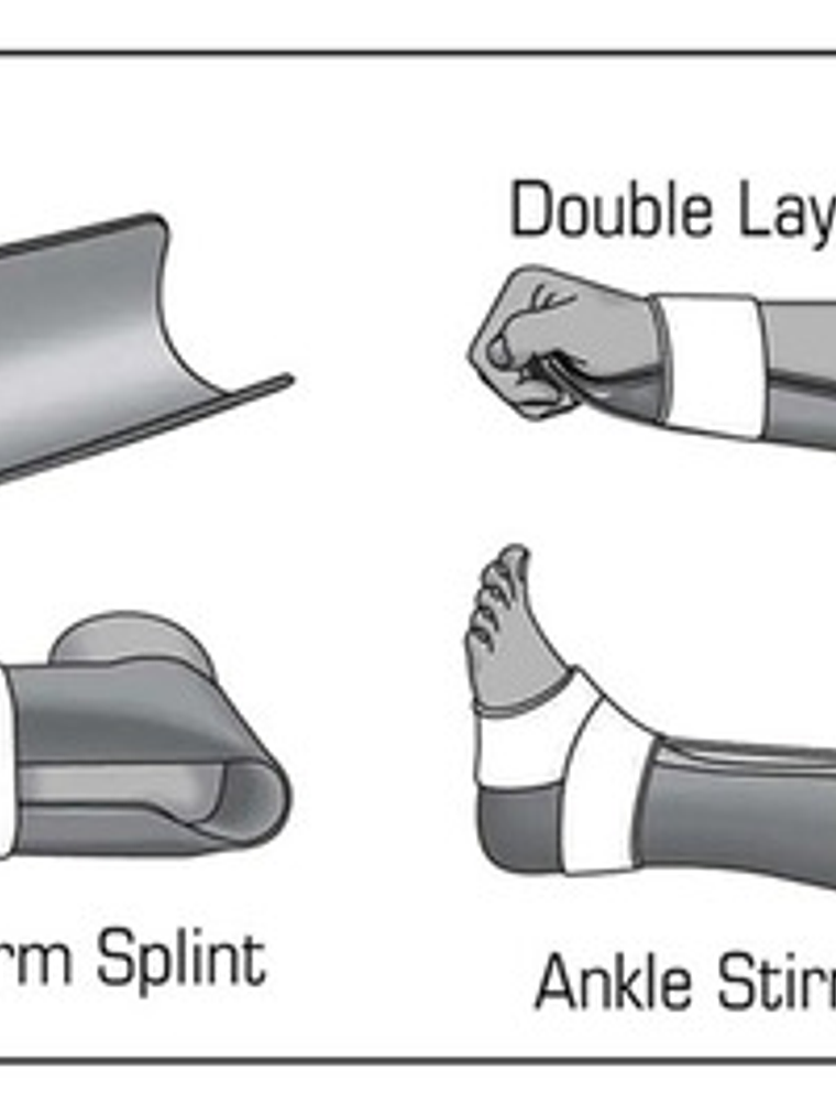 Férula Moldeable Plana Tipo Sam Arm Splint  Talla L 11x 92cm 3