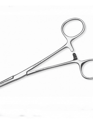 Pinza Kelly Recta 14cm Acero Quirúrgico Germany Steel