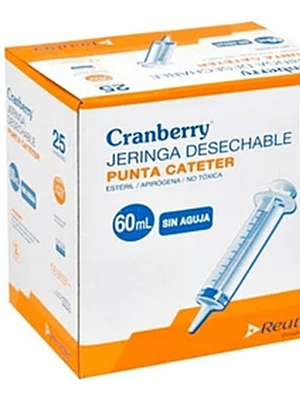 Jeringa Alimentación 60cc Punta Catéter Sin Aguja - 10 Unids