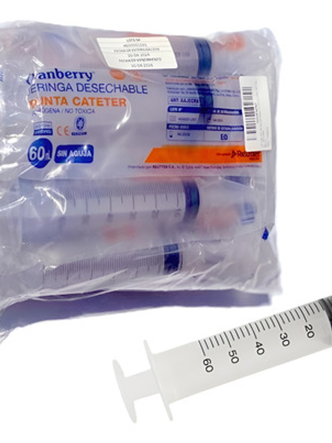 Jeringa Alimentación 60cc Punta Catéter Sin Aguja - 10 Unids 3